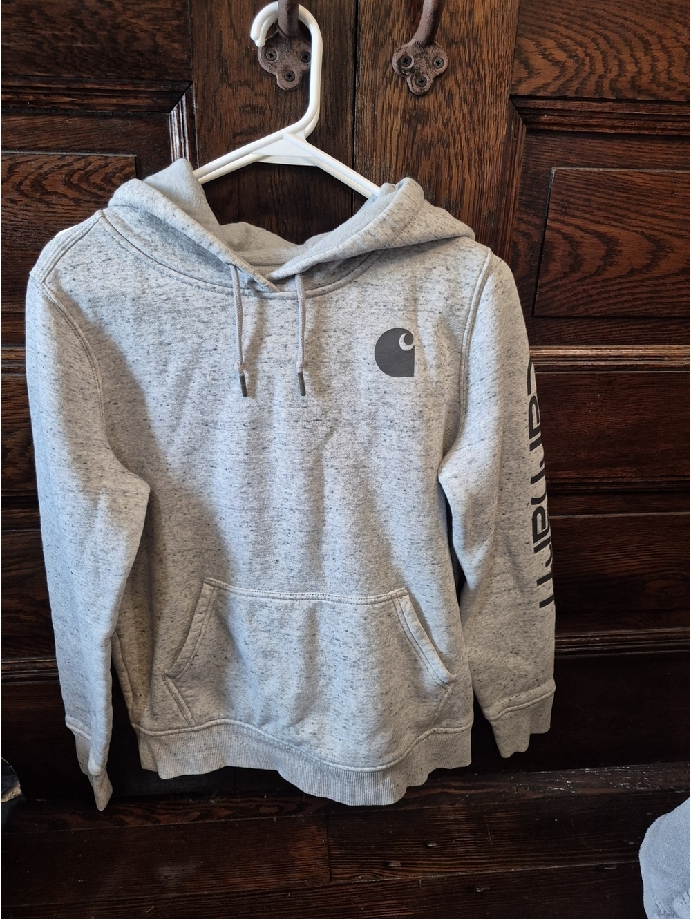 Carhartt Heather Gray Logo Hoodie